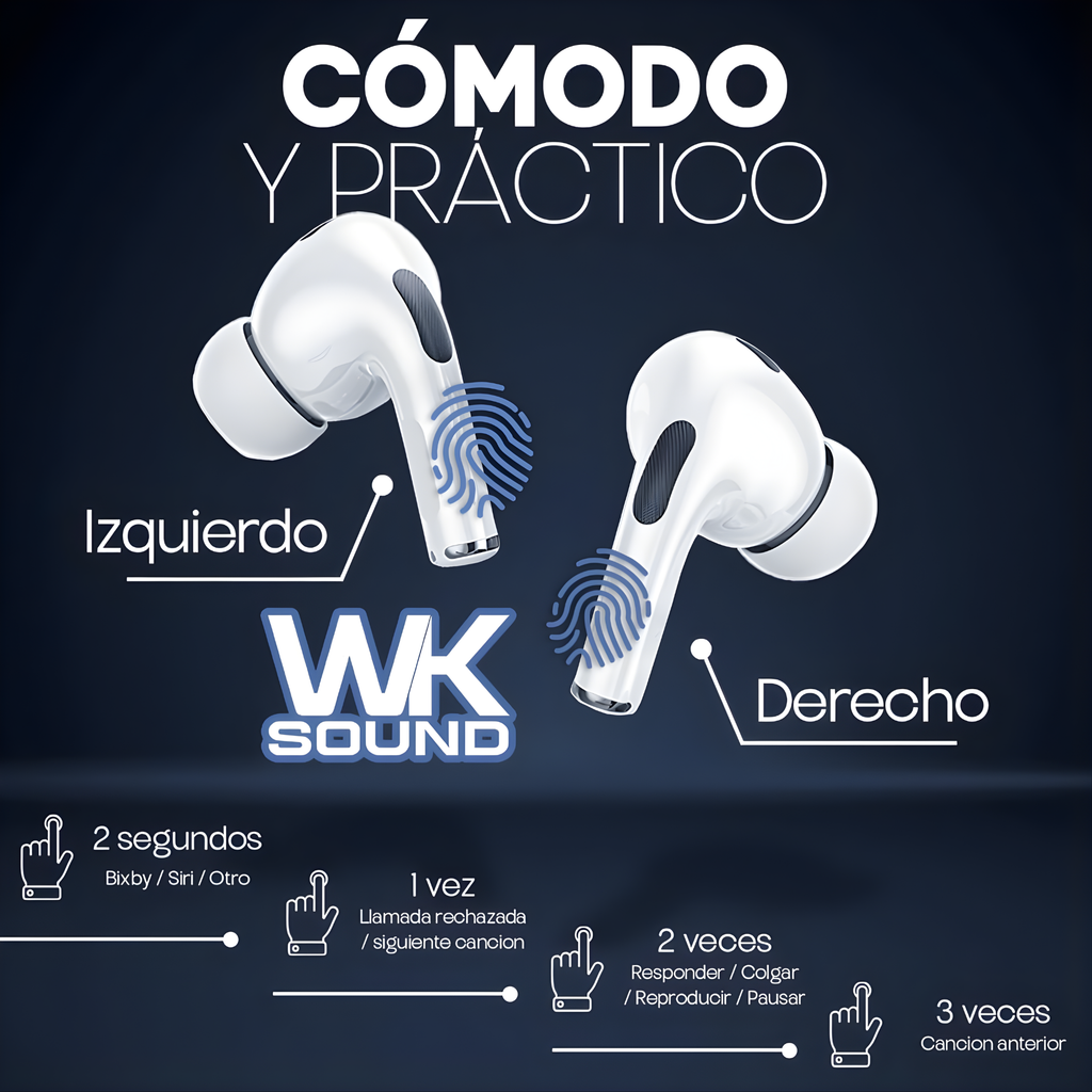 Audifonos Bluetooth Con Pantalla Touch